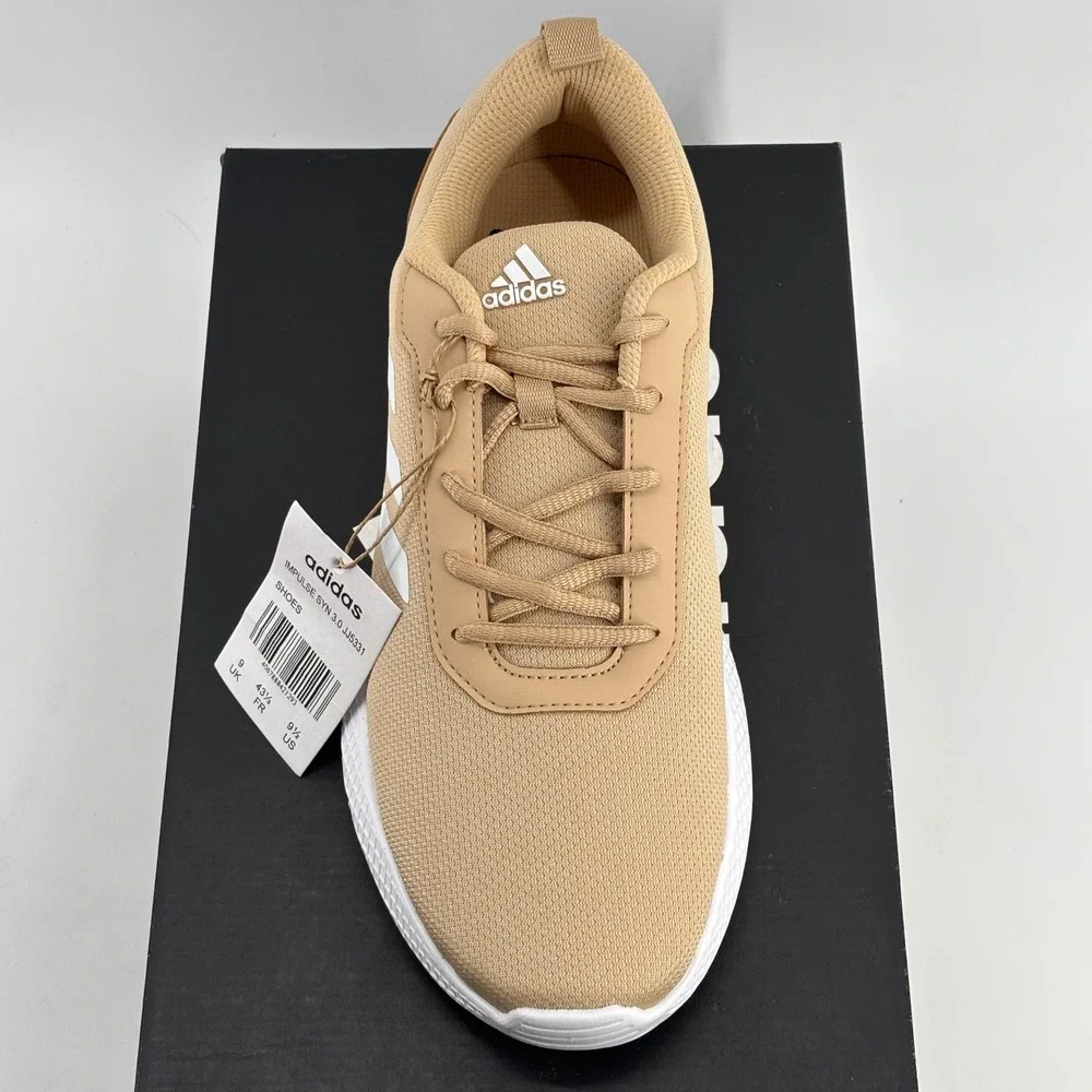 Adidas Impulse Syn 3.0 Mens 9.5 Beige White JJ5331 Sneakers New NIB Running